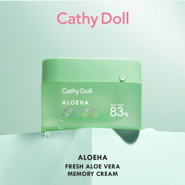 Увлажняющий и освежающий крем для лица с алое вера Cathy Doll